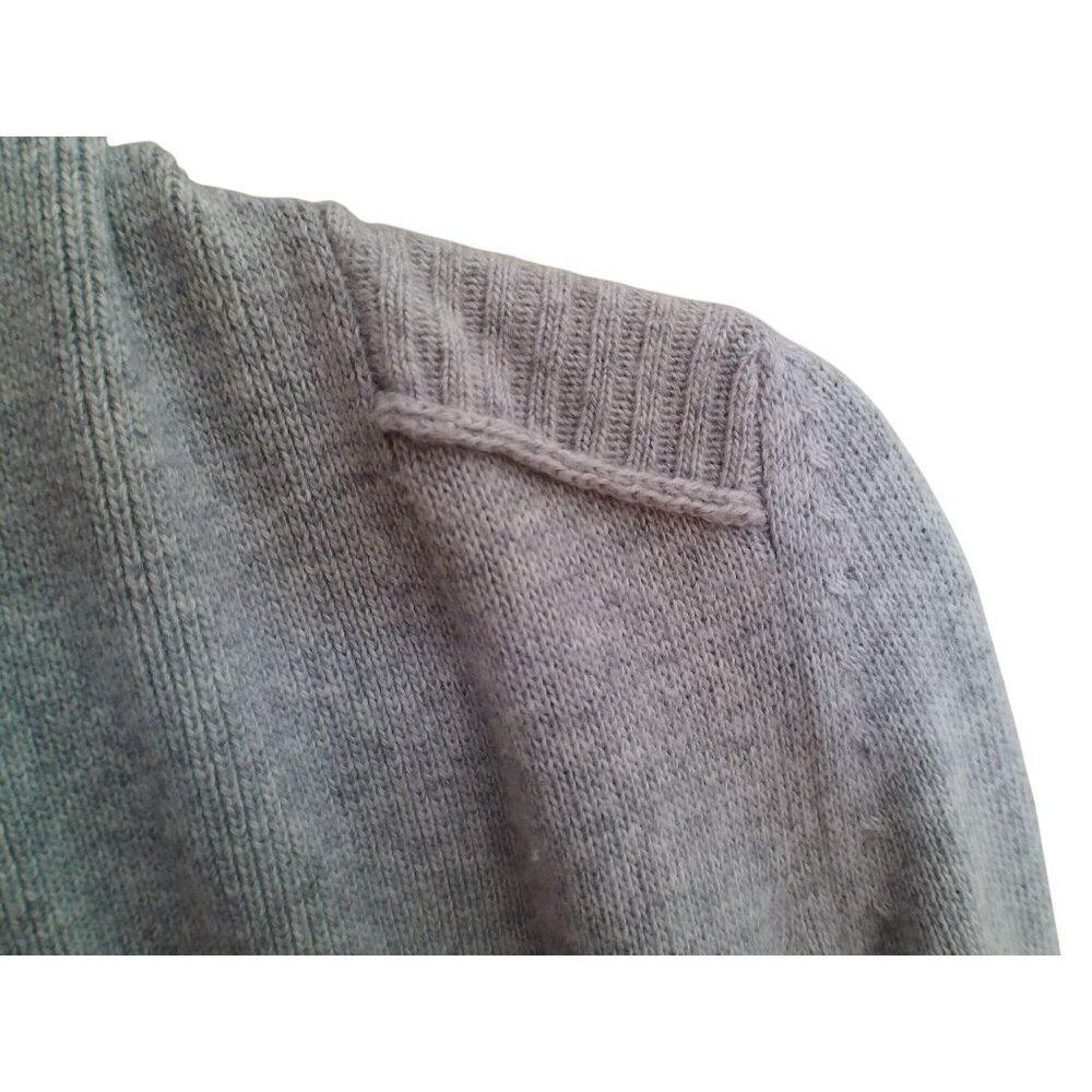 Banana Republic 45% Wool, 25% Viscose Open Water Fall Gray Cardigan Size Small - Picture 7 of 9